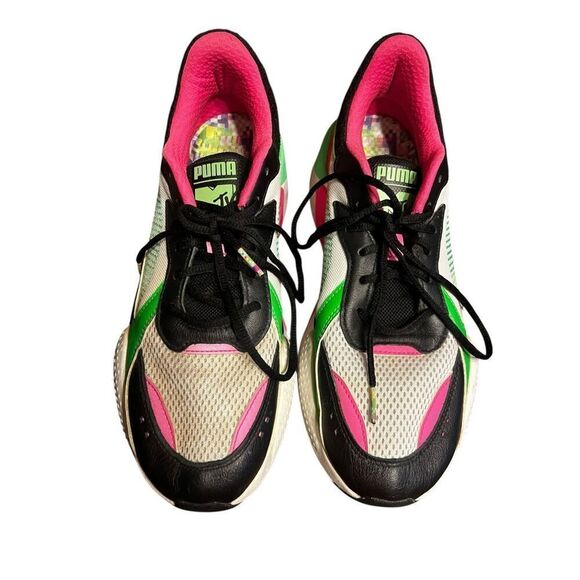 Puma MTV x RS-X Tracks Bold Mens 10 sneakers green pink main image 6